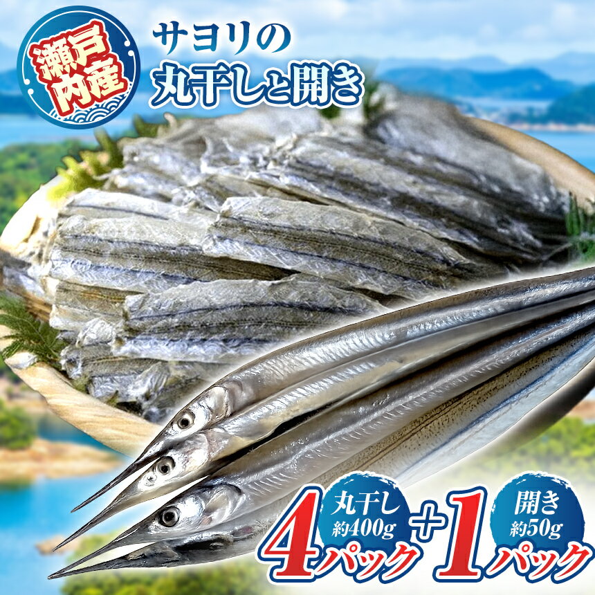 【ふるさと納税】 【 定期 】 サヨリ の 丸干し 400 g と 開き 50g ｜ 魚 干物 つまみ 珍味 乾物 海の幸 海産物 瀬戸内 山口県 平生町