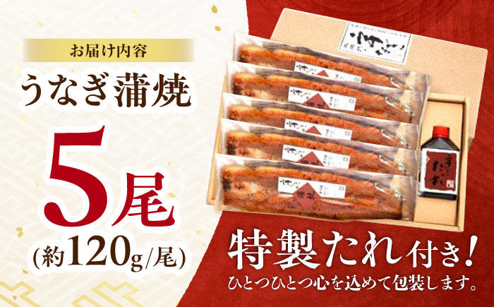 『北御門』うなぎ蒲焼 5尾入 / 諫早観光物産コンベンション協会 [AHAB050]