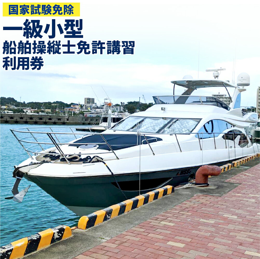 【ふるさと納税】一級小型船舶操縦士 免許講習 (国家試験免除) 利用券 講習 チケット 資格 免許 小型船 船舶 クルージング 釣り 海 アウトドア マリンスポーツ 愛媛県 送料無料 (459)