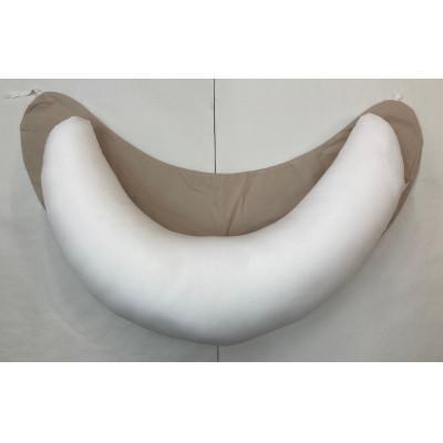 ふるさと納税 泉大津市 安心の日本製　授乳クッション枕　1個　綿100%の専用カバー(ファスナー式)　ベージュ　2枚付 |  | 01