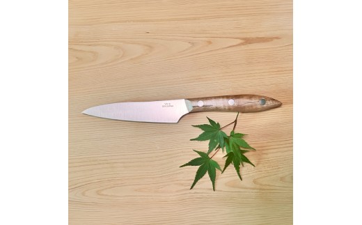 関寺田屋 ペティナイフ 110mm ＶＧ10全鋼 天然木柄 かえで柄ガラスコーティング塗装／武生鋼 包丁 調理器具 キッチンツール 日用品 岐阜県関市 キッチン用品