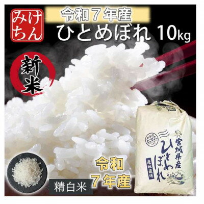 【ふるさと納税】令和7年産　宮城県産ひとめぼれ 精米10kg【1671416】