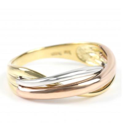 ふるさと納税 笛吹市 K18/PT 3色リング R3794-C　#8 |  | 01