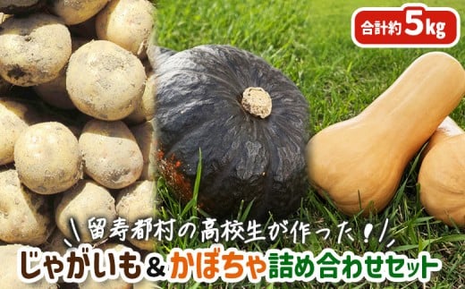 留寿都村の高校生が作った！じゃがいも＆かぼちゃ詰め合わせセット【23005】