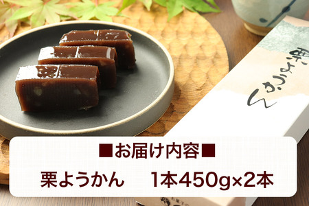 栗ようかん 2本（450g×2本） ＜ゆうパケット＞