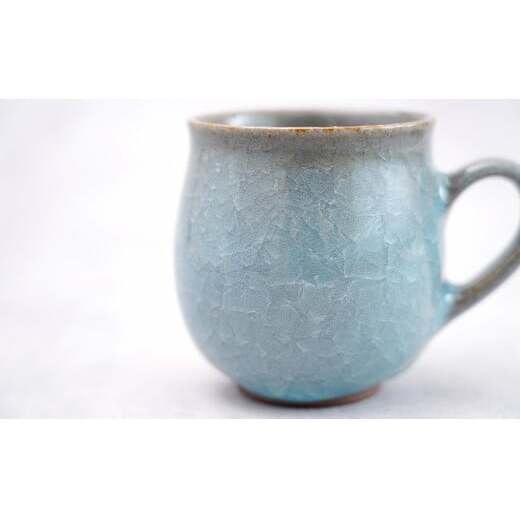 有田焼 貫入丸マグカップ【梶原大敬 茂正工房】食器 うつわ 器 青磁 作家 コーヒーカップ A20-575_イメージ4