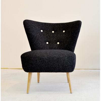 ふるさと納税 大川市 Elena 1P ダイニングチェア【ナチュラルブラック/高さ45cm】