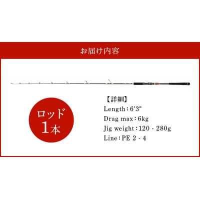 ふるさと納税 碧南市 スピニングジギングロッド ZLシリーズ ZL632 ジギング 釣り竿　H153-125 |  | 03