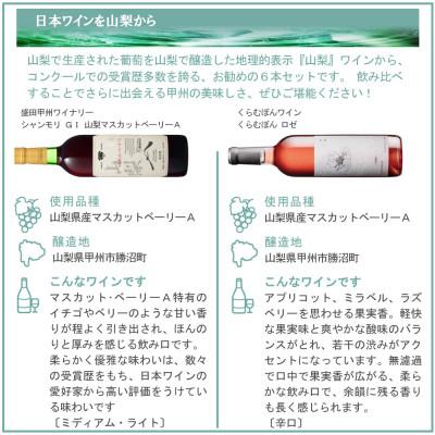 ふるさと納税 山梨県 山梨ワイン 注目生産者の定番ワイン 6本セット |  | 01