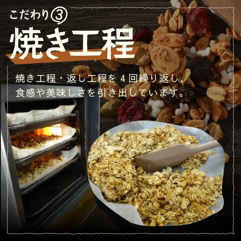 無添加 自家製 フルーツグラノーラ 250g×2袋（計500g） ／ 着色料不使用 オーガニック 果物 ドライフルーツ オートミール ヨーグルト 牛乳 シリアル 朝食 グルメ お取り寄せ ギフト 国産