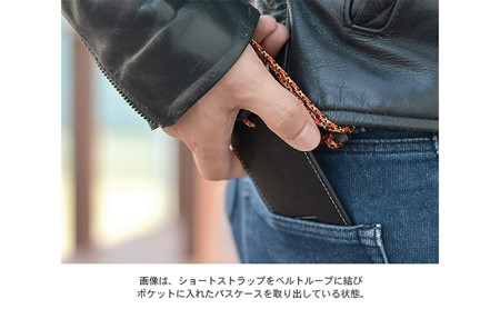 ビンテージオイルレザーのパスケース　バンナイズ オイル シュリンク レザー 本革 パス カード 収納 電車 バス ファッション小物 ファッション  キャメル/カーキグレー