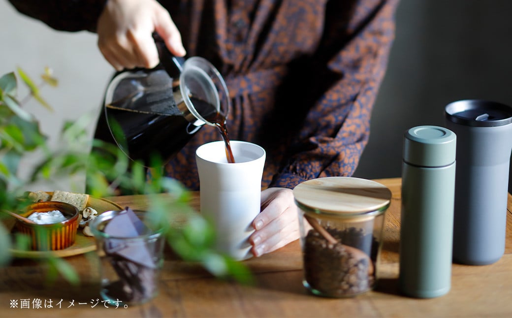 【京セラ】真空断熱タンブラー 420ml ＜ホワイト・ブラック＞ ペアセット （各1個） CERAMUG タンブラー 真空容器 保冷 保温 真空断熱 セラミック トラベルカップ KYOCERA BSR