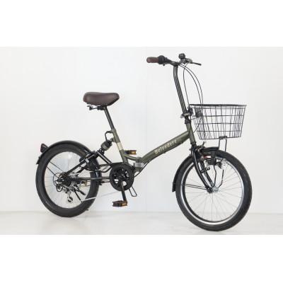 ふるさと納税 四日市市 パンクしないオリタタミ自転車20型6段変速リアサス付　カーキ |  | 03