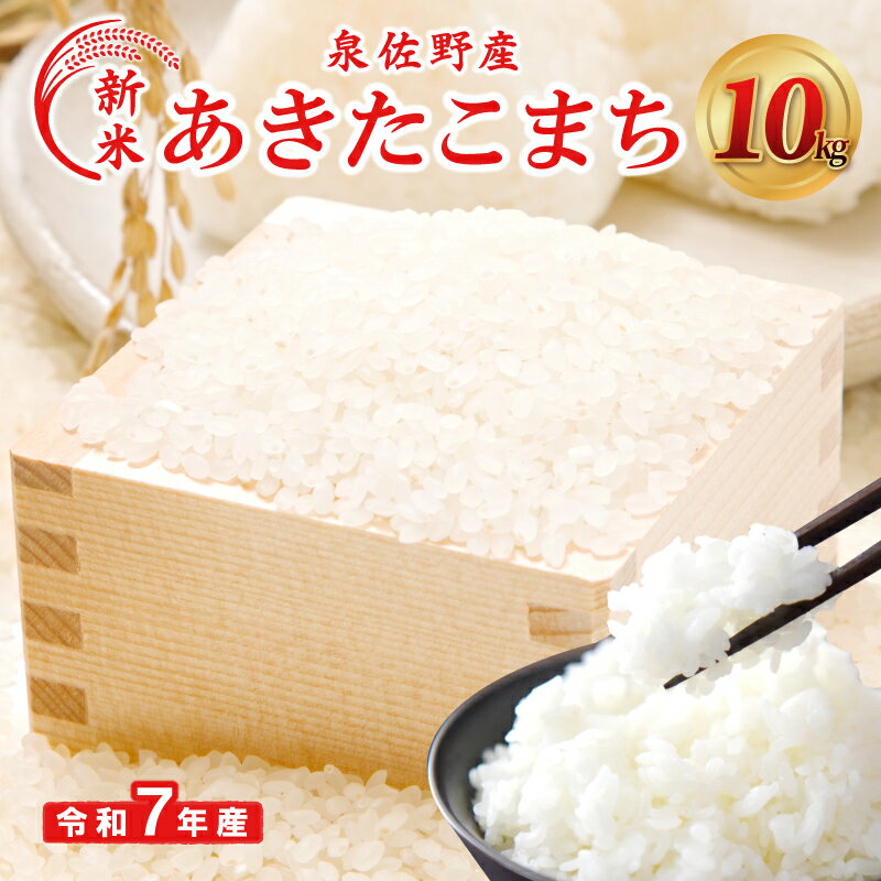 【ふるさと納税】数量限定 特別寄附金額 令和7年産 あきたこまち 10kg 泉佐野産 5kg × 2袋 白米 お米 米 精米 ご飯 ブランド米 鮮度 収穫後低温保存したお米 食品 食べ物 お取り寄せ お取り寄せグルメ 大阪府 泉佐野市 送料無料 圧倒的企業努力