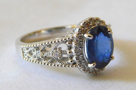 【ふるなび限定】【一点もの】Pt950　サファイア（2.184ct）ダイヤモンドリング　M25　K06157-H　FN-Limited-SP