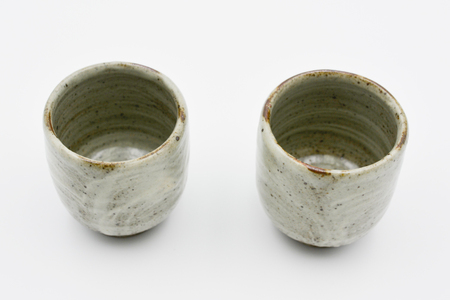 【益子焼】刷毛目 湯呑みセット 2個入 | 村澤陶苑 湯呑み 益子焼 セット 贈り物 ギフト【食洗機〇 レンジ〇 オーブン×】(BV005)