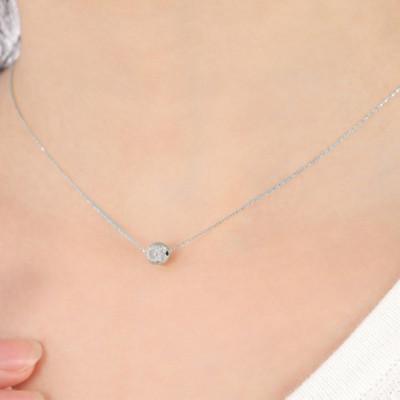 ふるさと納税 笛吹市 プラチナ　フラッシュボールペンダント　6mm　P6096ーP |  | 01