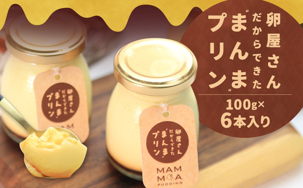 
            【14営業日以内発送】 卵屋さんだからできた ”まんま” プリン 100g×6本入りセット （計600g）  ぷりん 洋菓子 菓子 お菓子 卵 長崎彩黄卵 セット 九州 長崎県 長崎市 冷蔵
          