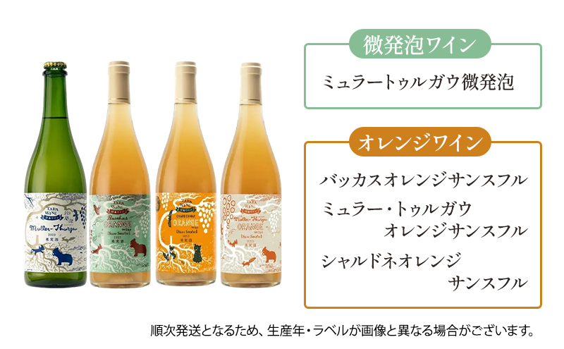 6ヵ月定期便◆野生酵母ワイン 毎月3本お届け(6ヵ月間) 多田ワイナリー 北海道 上富良野町 ワイン 赤ワイン 白ワイン 微発泡ワイン オレンジワイン