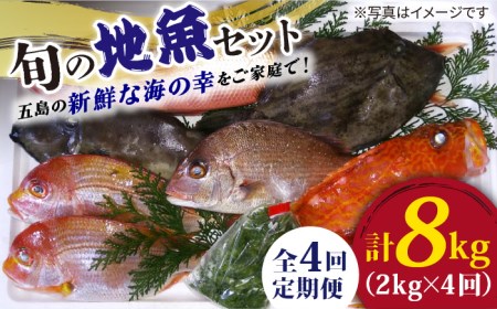 【全4回定期便】旬の地魚セット（エラ・内臓処理済）鮮魚 魚介 刺身 魚貝 海鮮 詰め合わせ BBQ バーベキュー 九州 長崎 旬 おまかせ お楽しみ 五島市 / 五島FF [PBJ002]