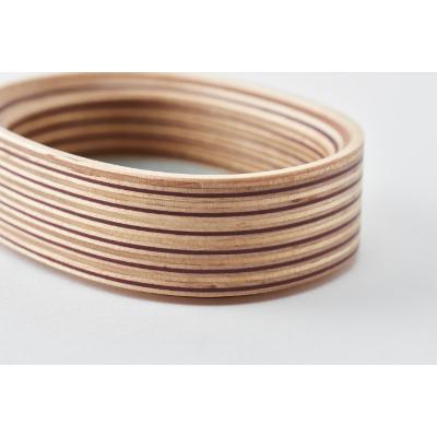 ふるさと納税 芦別市 PLYWOOD laboratory　Paper-Wood アクセサリートレイ(楕円形) |  | 01