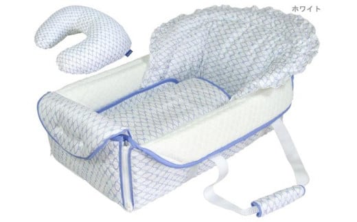 
授乳クッション付き バッグdeクーファン プチアンジェ ホワイト
