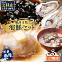 【ふるさと納税】【3ヶ月定期便】船長自慢！海鮮セット ( ほたて ホタテ 海鮮丼 カキ しじみ 定期便 魚介 )