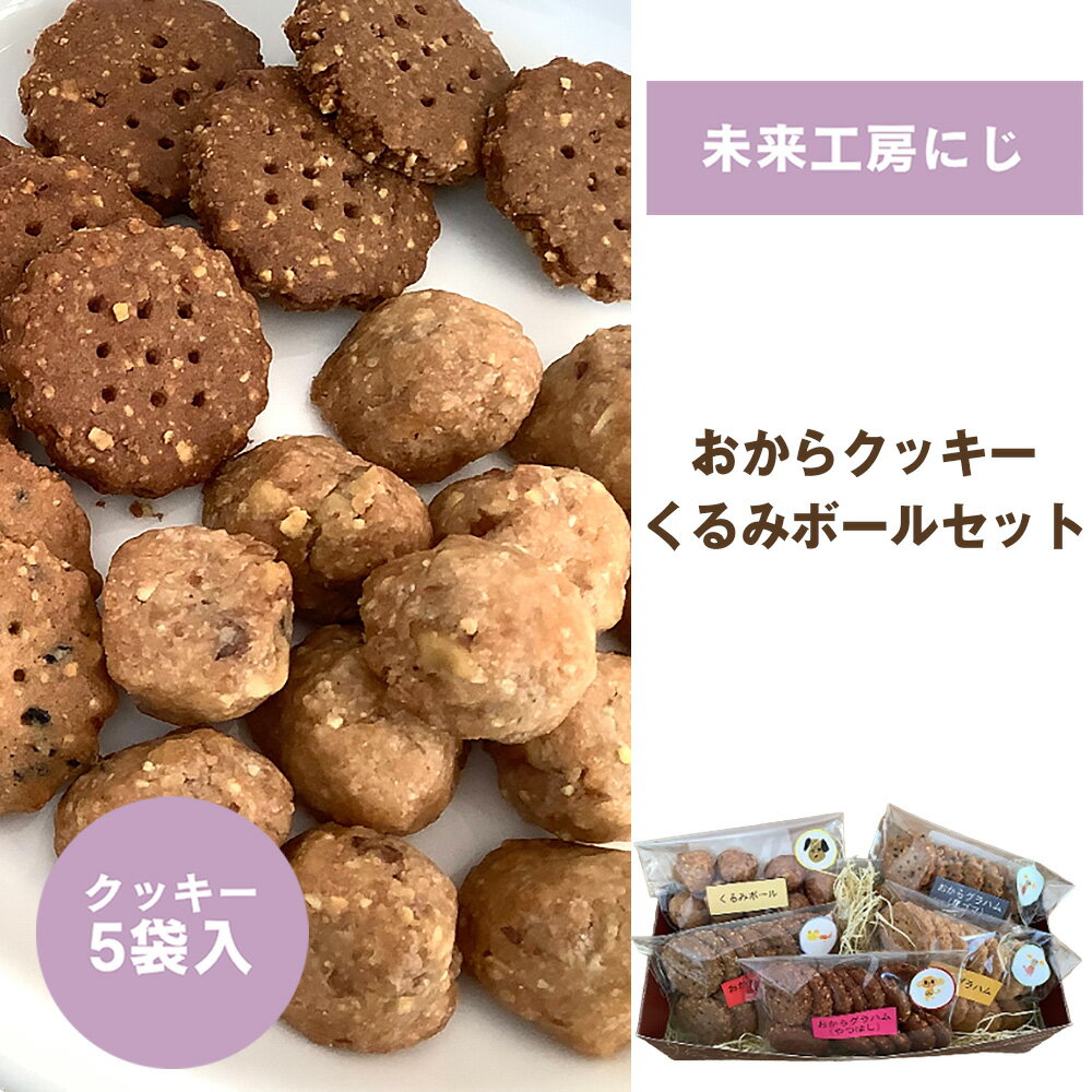 【ふるさと納税】星と風のギフト【おからクッキーセット/未来工房にじ】 ／ おからクッキー 焼き菓子 詰め合わせ 低糖質 おやつ 食物繊維 ヘルシー 手作りクッキー 素朴な味 ザクザク食感 グラハム風 くるみボール ギフト ナチュラルフード 間食 お取り寄せ [No.272]