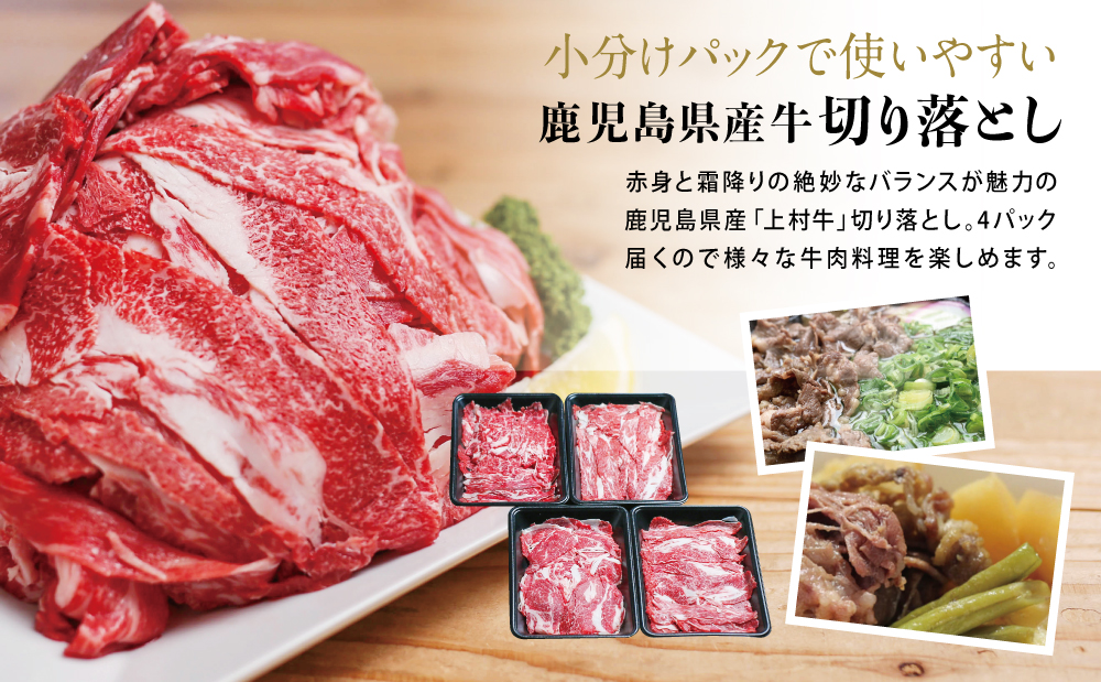 【 定期便 全3回 】 鹿児島県産 便利な牛肉・豚肉定期便 計4.6kg 人気のお肉返礼品を楽しめる 3種類 こま切れ 切落し 切り落とし 鹿児島県産 ブランド牛 牛肉 豚肉 しゃぶしゃぶ ロース 肩