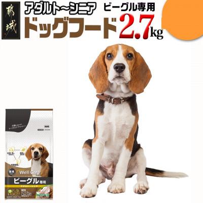 ふるさと納税 都城市 ドッグフード(ビーグル専用)アダルト〜シニア2.7kg