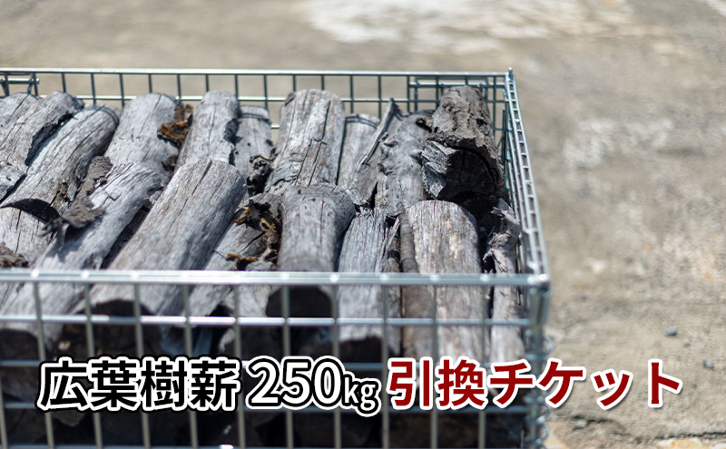
広葉樹ミックス薪（250kg）引換チケット
