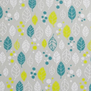 タツクラフト 友禅和紙おしぼりトレー 5枚セット ウインターリーフ グレー