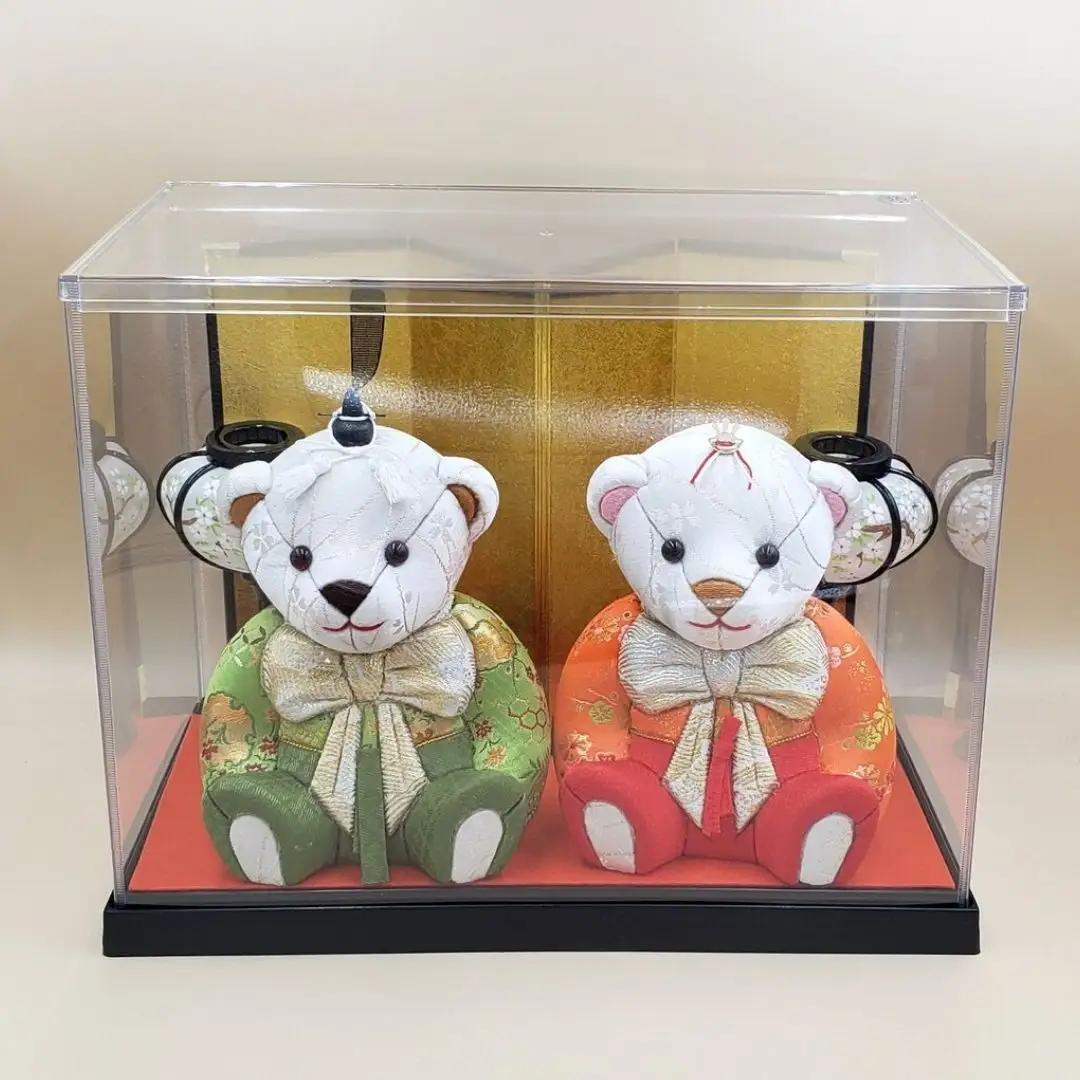 木目込み人形 朱鷺メキベア「雛飾り親王2体セット」 お祝い プレゼント ときめきベア