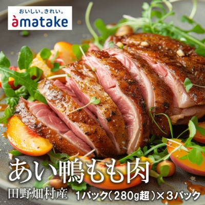
            田野畑産　あい鴨もも肉　1枚パック×3パック　限定300セット!【1637775】
          