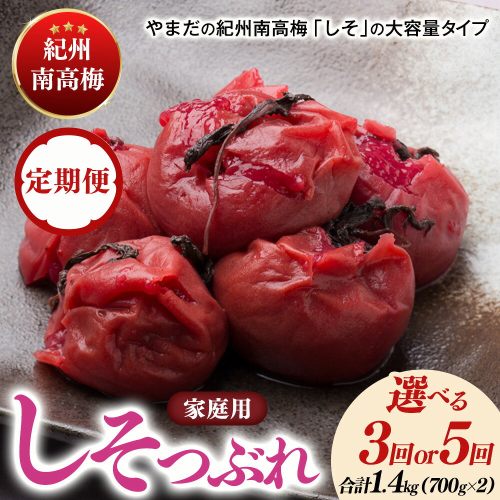 【ふるさと納税】＼選べる配送回数／【定期便】紀州南高梅しそ漬つぶれ（塩分約15％）700g×2 | ふるさと納税 梅干し 南高梅 和歌山 梅 お粥 お茶漬け ご飯のお供 昔ながら 和歌山県 美浜町