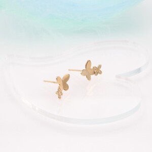 K18 0.04ct ダイヤモンド ピアス　FFP-000339