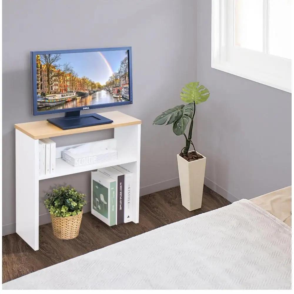 テレビ台 W55 ナチュラル×ホワイト 幅55cm×奥行き19cm×高さ56cm 寝室テレビ台 17インチ 24インチ 薄型 日本製 テレビボード コンパクト 省スペース 小さめ 狭い スリム 国産 