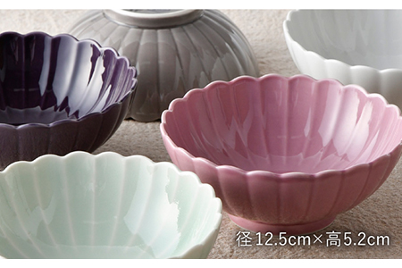 【波佐見焼】RINKA ボウル 5色セット 食器 皿 【長十郎窯】 [AE38] 波佐見焼