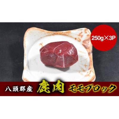 ふるさと納税 八頭町 【八頭郡産ジビエ】鹿肉モモブロック750g