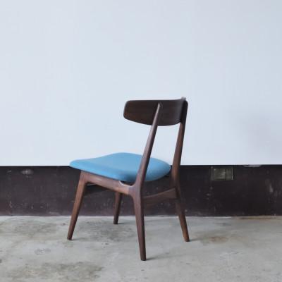 ふるさと納税 小野市 ダイニングチェア　01　ウォールナット　水色 |  | 03