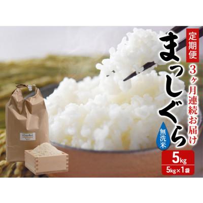 ふるさと納税 鰺ヶ沢町 【発送月固定定期便】まっしぐら 無洗米 5kg 1袋[53841317]全3回