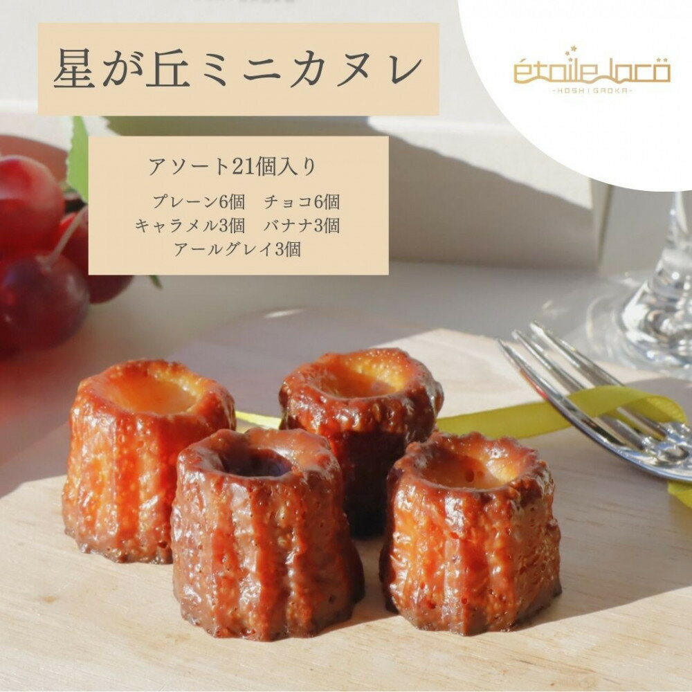 【ふるさと納税】【星が丘ミニカヌレ アソートセット21個入り　5種のフレーバー】フランスの焼き菓子 スイーツ 美味しい おすすめ 冷凍 愛知県 人気 高級