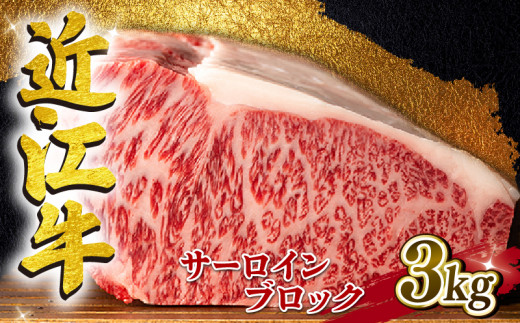 近江牛 サーロインブロック 3kg A4 ~ A5 ランク 毛利志満 ( 近江牛 ブランド和牛 近江牛 牛肉 近江牛 ステーキ 国産 近江牛 人気 近江牛 神戸牛 松阪牛 に並ぶ 日本三大和牛 ふるさと納税 )