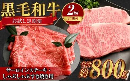 【定期便2か月】岡山 黒毛和牛 美星牛 A4等級以上 牛脂付き お試し定期便 合計約800g 生産者直送便 美星町 美星牧場 定期便【黒毛和牛 肉 牛 岡山県 倉敷市 おすすめ 人気】