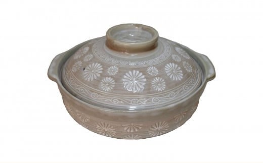 
            【萬古焼（ばんこやき）】三島土鍋8号 セラミックコーティング加工 内山製陶所 【土鍋 2～3人用 セラミック 直火用 電子レンジ対応 お手入れ簡単 食洗器対応  三重県 三重 四日市市 四日市 四日市市ふるさと納税 四日市ふるさと納税】
          