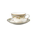 【ふるさと納税】ノリタケ アーカイブコレクション カップ＆ソーサー(色絵金彩クローバー文)N-364J/X97221