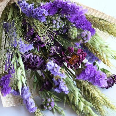 ふるさと納税 茅野市 信州八ヶ岳の麓から贈るドライフラワースワッグS(パープル) |  | 02