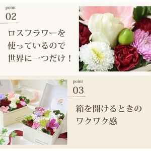 【生花BOXアレンジ】徳島市立高校の生徒さんと考えた ボックスフラワー 生花 hana cube x IRP ロスフラワー をなくしたい