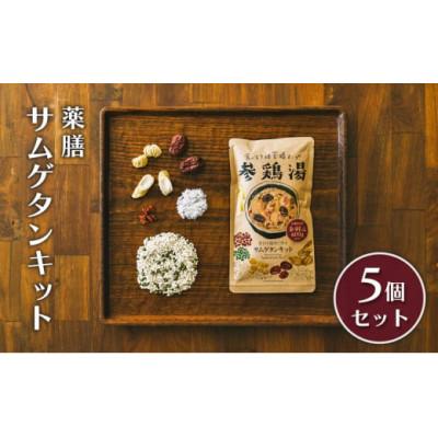 ふるさと納税 日進市 薬膳サムゲタンキット(5個セット)