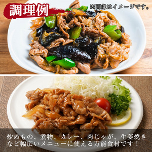 鹿児島県産豚 小間切れ肉 (2kg) 豚肉 バラ スライス【小迫ストアー】A867